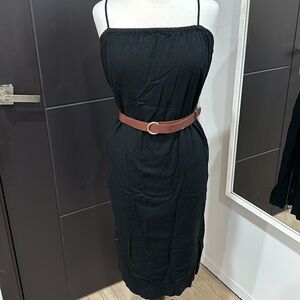 Midi black dress. Target. Size Small. Belt not included.